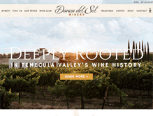 Tablet Screenshot of danzadelsolwinery.com